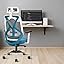 IAFA FURNITURE® Ergolux High Back Ergonomic Office & Study Chair | 3 Year Warranty | Adjustable Height, Tilt Lock, 2D Headrest, Adjustable Arms & Lumbar Support | Nylon Base | DIY (Grey)
